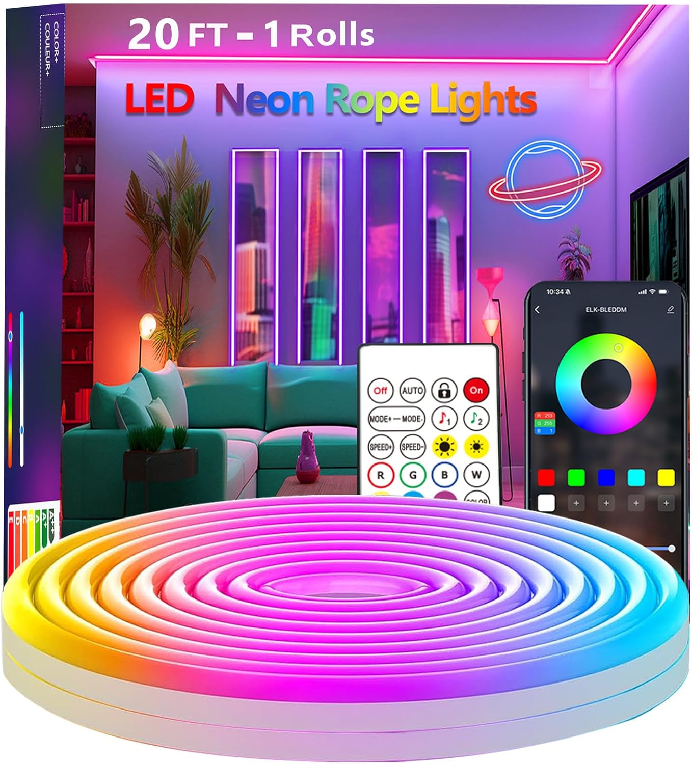 Neon Rope Lights,Flexible Led  - đánh giá và giá Outdoor Power Strip Weatherproof