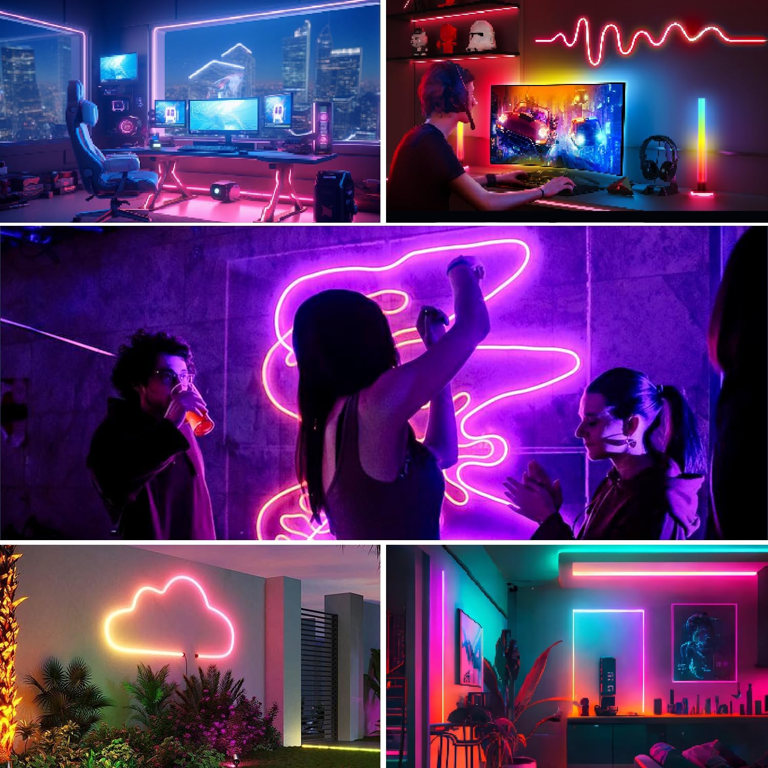 Neon Rope Lights,Flexible Led  - đánh giá và giá Outdoor Power Strip Weatherproof