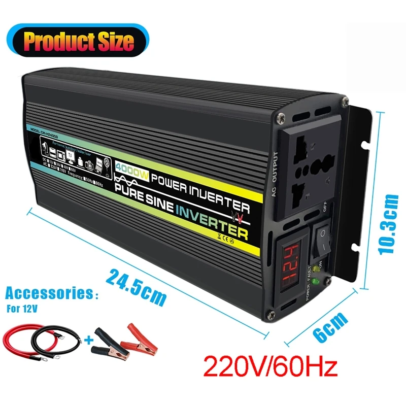 4000W Pure Sine Wave Car Inver - đánh giá và giá Ac Outdoor Power