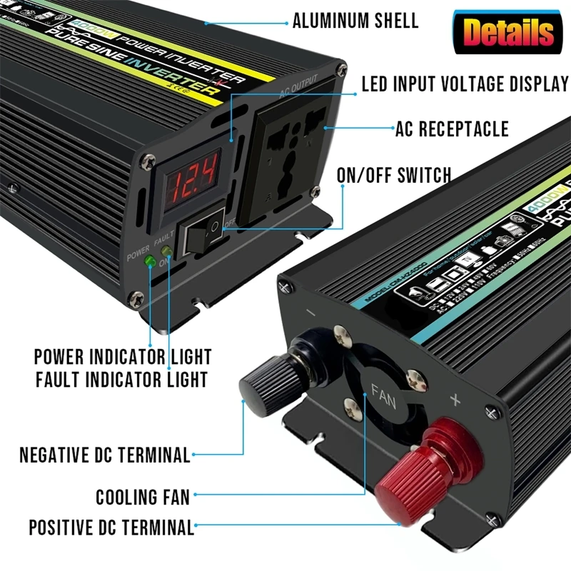 4000W Pure Sine Wave Car Inver - đánh giá và giá Ac Outdoor Power