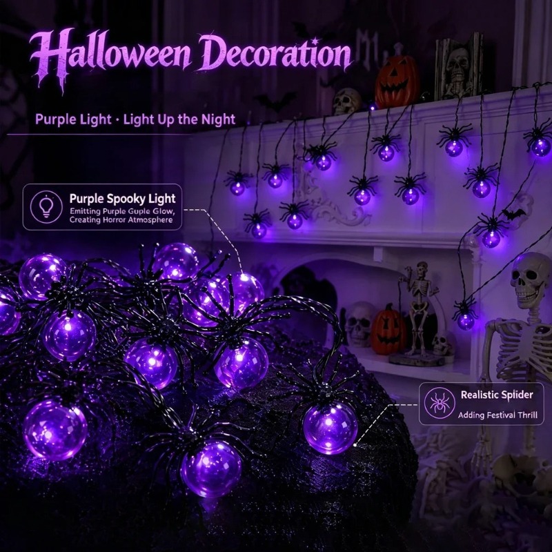 Battery Powered Spider LED Str - đánh giá và giá Ac Outdoor Power