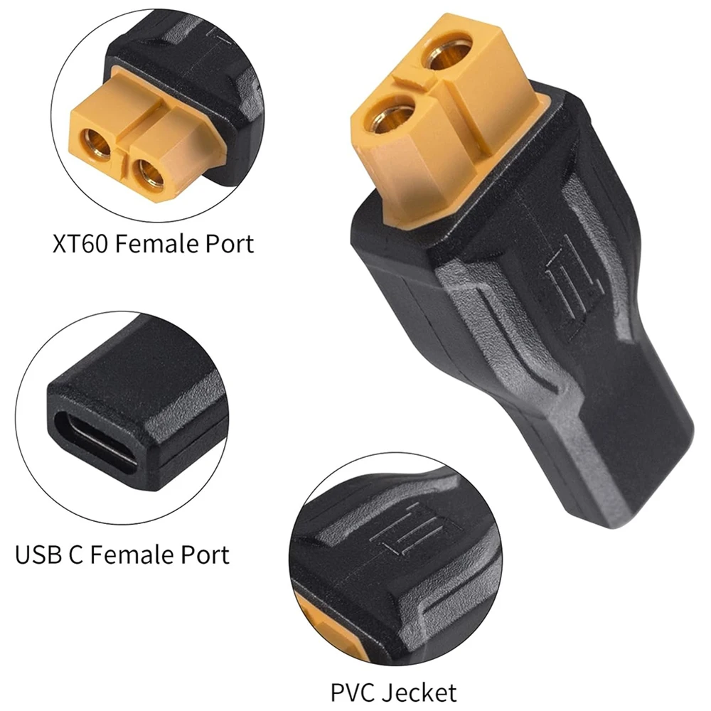 USB C to XT60 Adapter Converte - đánh giá và giá Outdoor Power Adapter Usb C