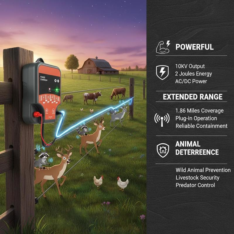 Livestock Energizer 10kV 2J Fo - đánh giá và giá Ac Outdoor Power